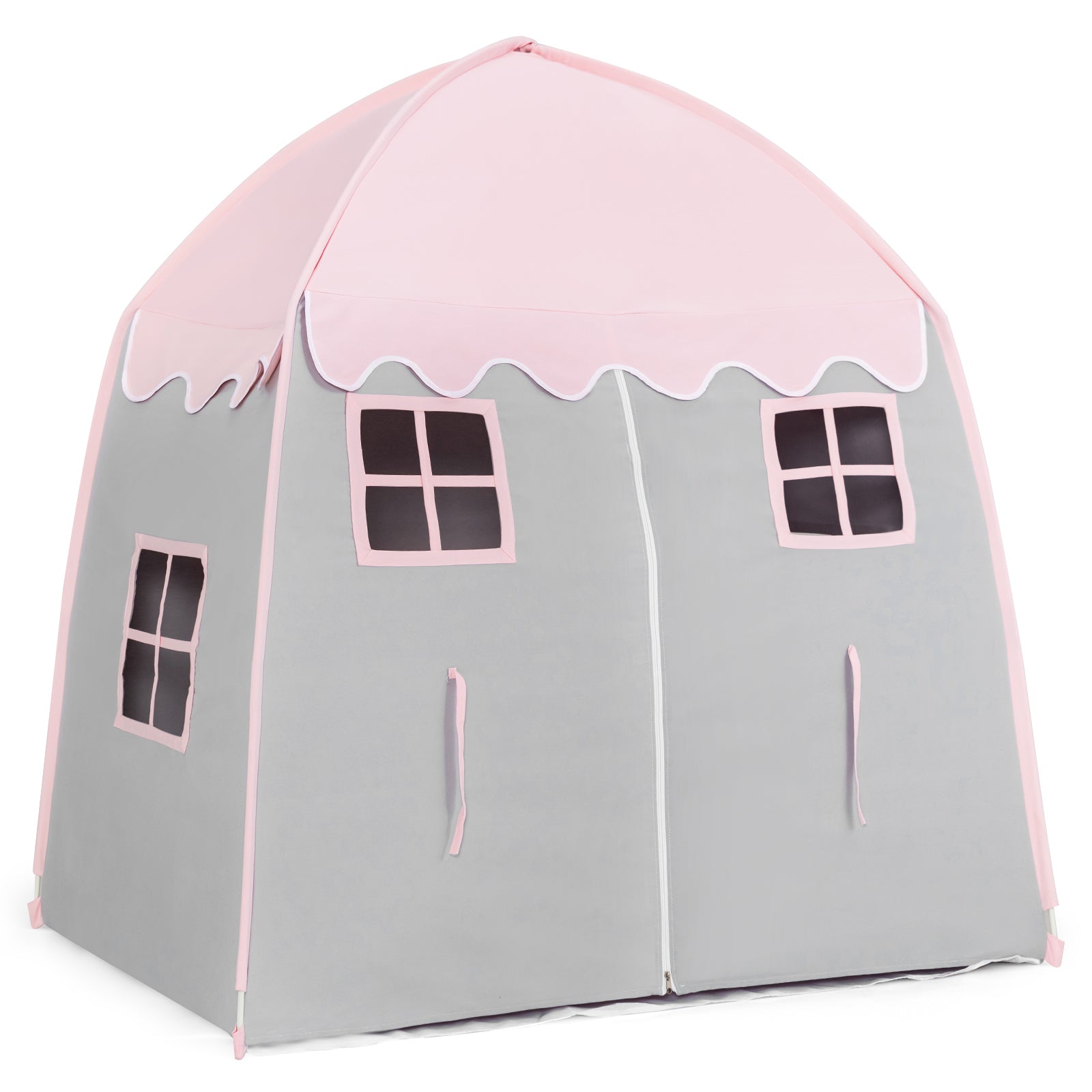 Large Indoor Outdoor Portable Fairy Kids Play Tent with Storage Bag -Pink
