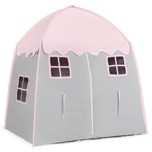 Large Indoor Outdoor Portable Fairy Kids Play Tent with Storage Bag -Pink