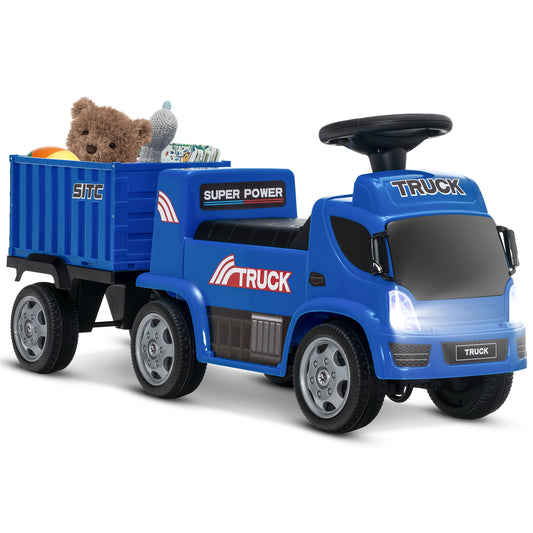 Kids Ride on Truck with Detachable Container for 18-36 Months-Blue