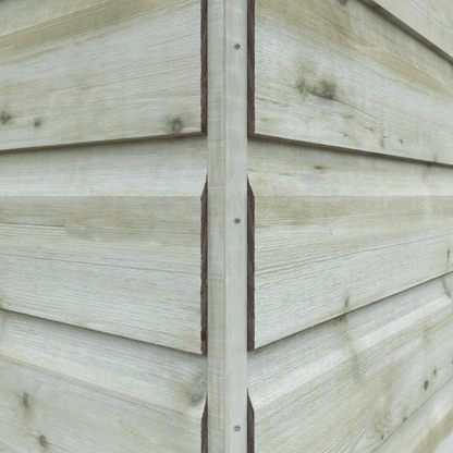 GardenArch 8x6 Tanalised Octagonal - Full Pane Wooden Shed