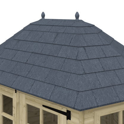 GardenArch 8x6 Tanalised Octagonal Wooden Shed