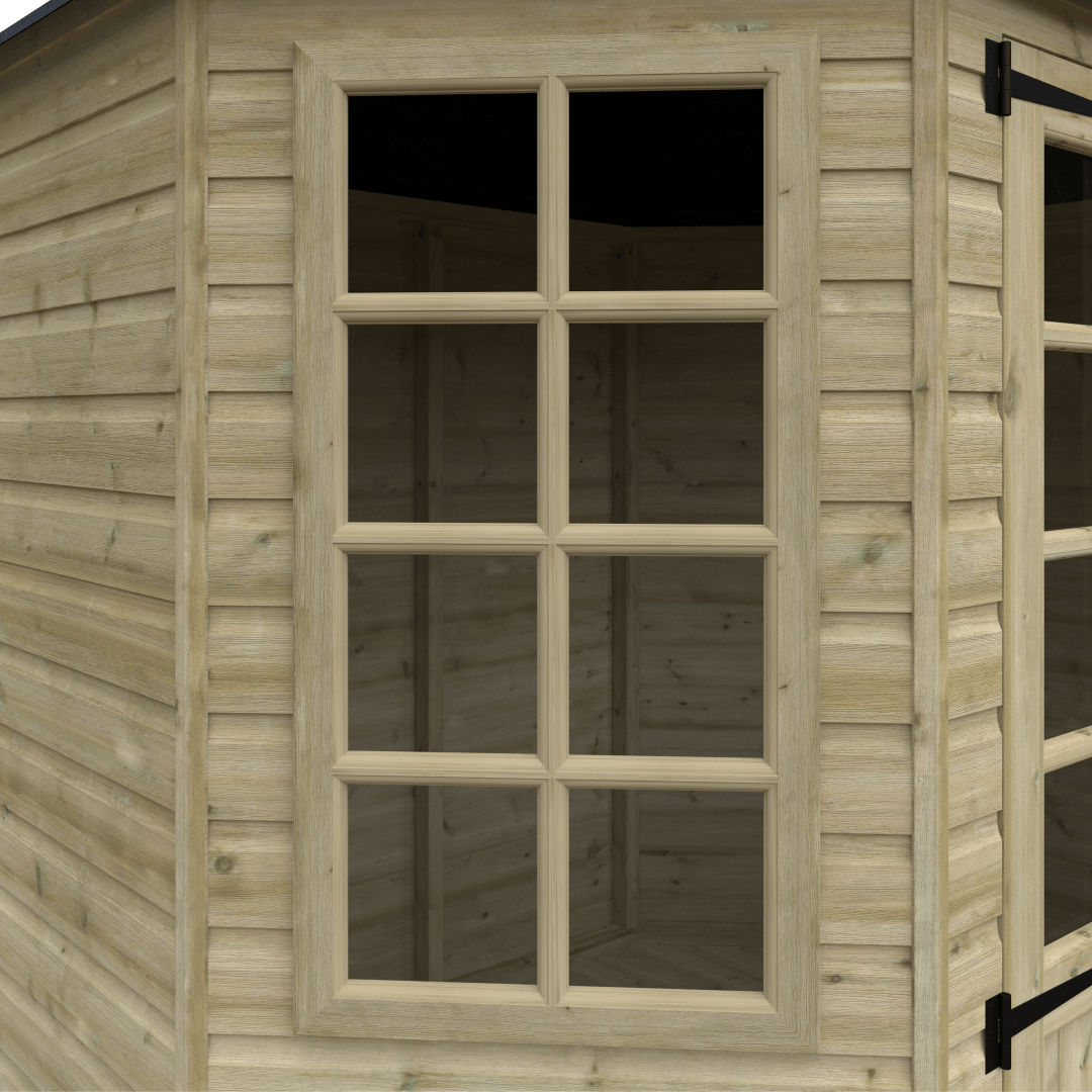 GardenArch 6x6 Tanalised Octagonal Wooden Shed