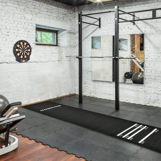 HOMCOM Professional Rubber Darts Mat W/4 Throwing Distances