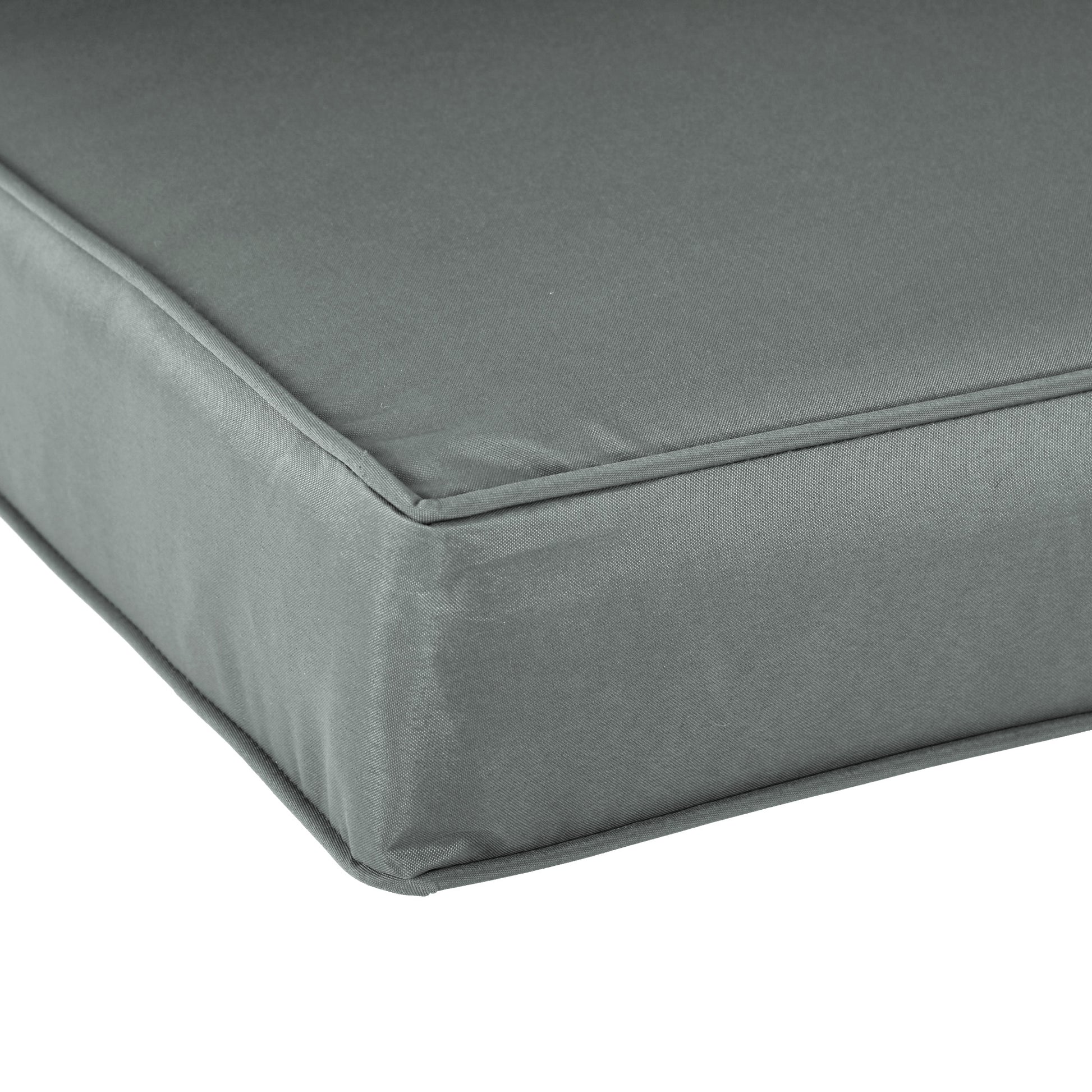 Outsunny 2 Seater Back and Seat Cushion Pillows Replacement, Patio Chair Cushions Set for Indoor Outdoor, Charcoal Grey