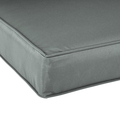 Outsunny 2 Seater Back and Seat Cushion Pillows Replacement, Patio Chair Cushions Set for Indoor Outdoor, Charcoal Grey