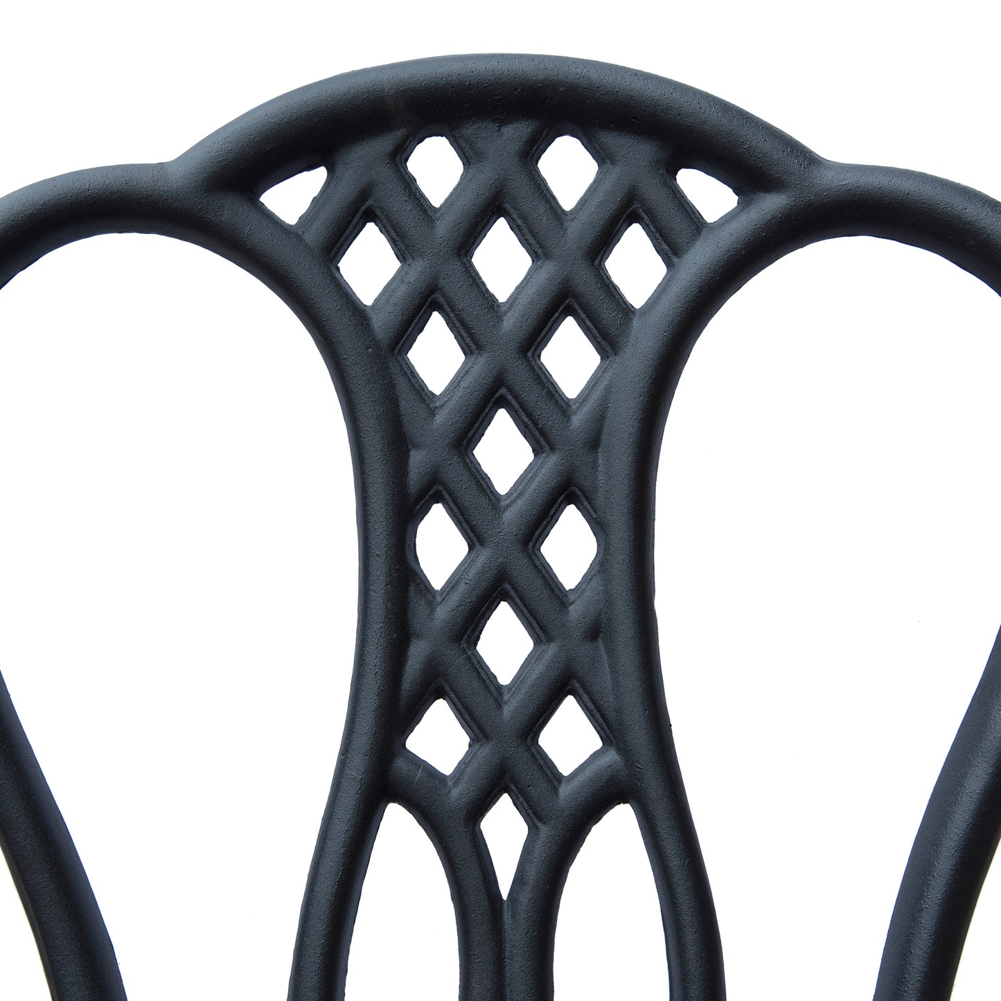 Outsunny 3 Piece Patio Cast Aluminium Bistro Set Garden Outdoor Furniture Table and Chairs Shabby Chic Style