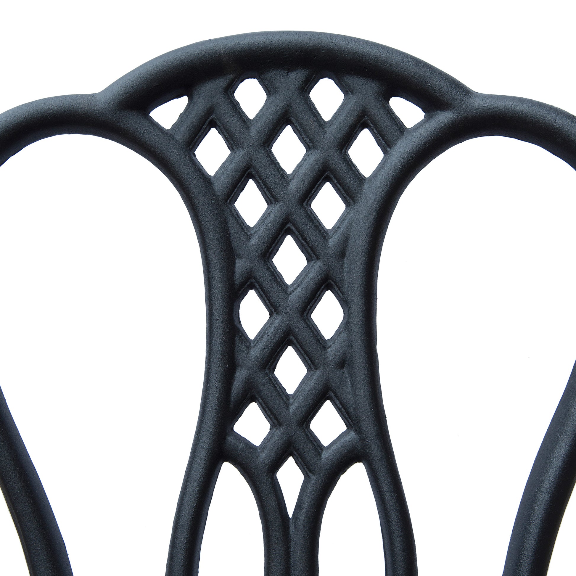 Outsunny 3 Piece Patio Cast Aluminium Bistro Set Garden Outdoor Furniture Table and Chairs Shabby Chic Style