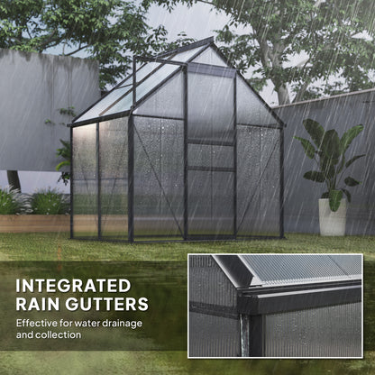 Outsunny 192.5 x 131cm Walk-In Polycarbonate Greenhouse
