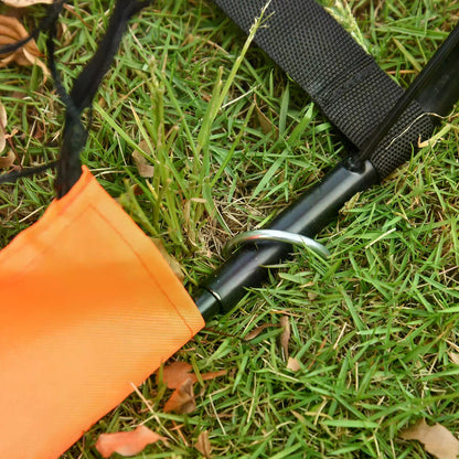 HOMCOM Tetoron Mesh Outdoor Folding Football Goal Orange