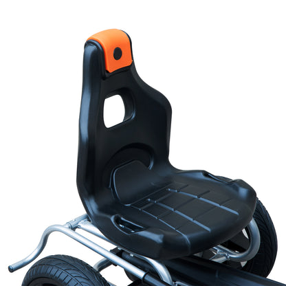 HOMCOM Kids Ride On Pedal Go Kart Indoor Outdoor Sports Toy Braking System