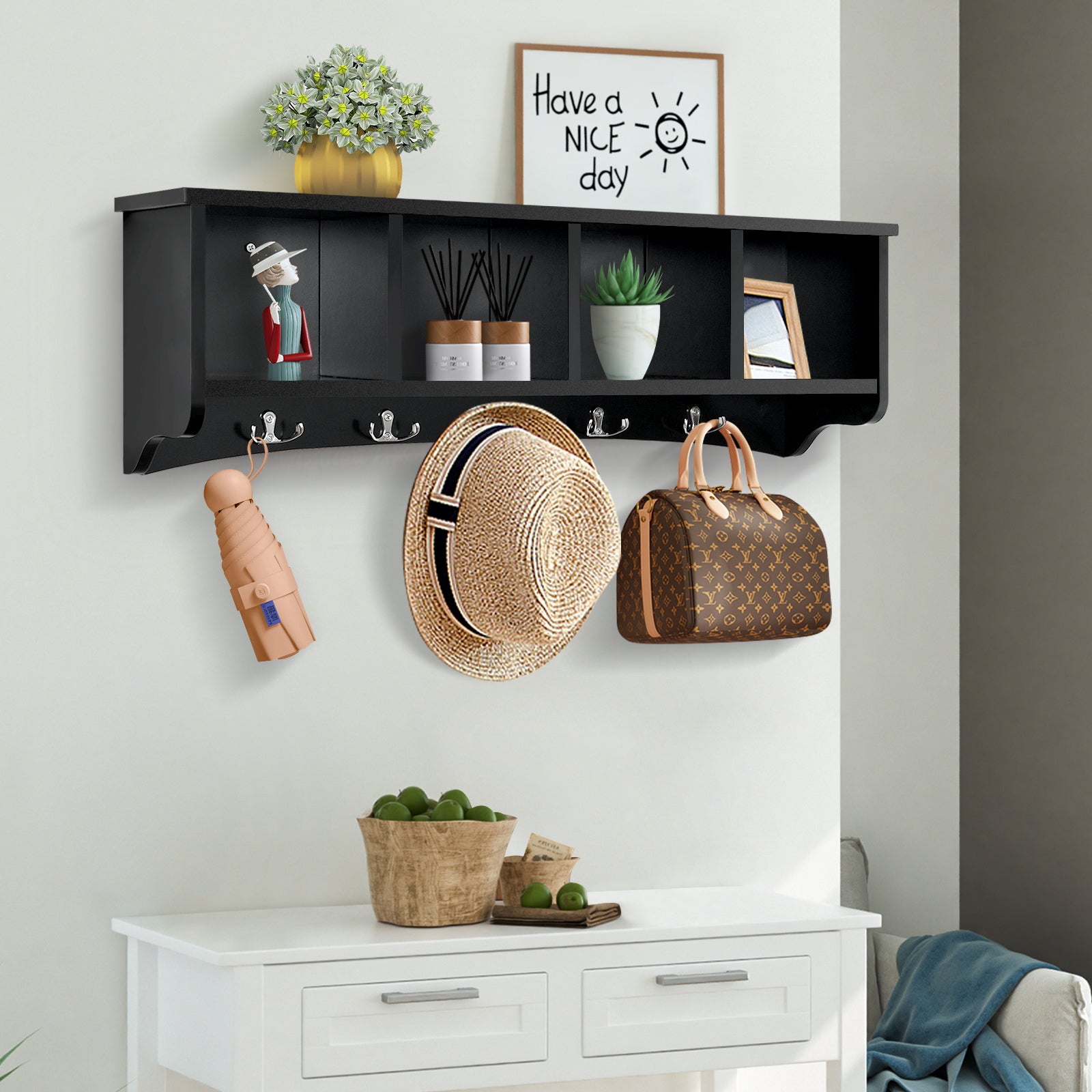 Wall Mount Entryway Organizer