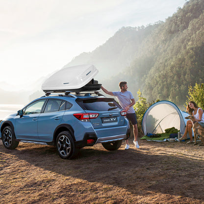 400L Car Rooftop Cargo Box with Security Keys and Dual Side Opening-White