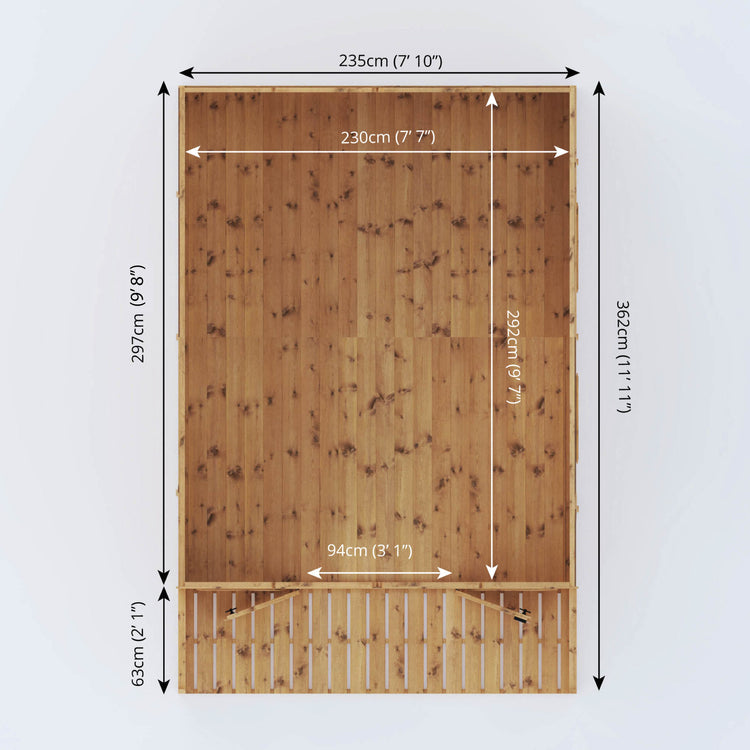 12 X 8 Premium Wessex Summerhouse