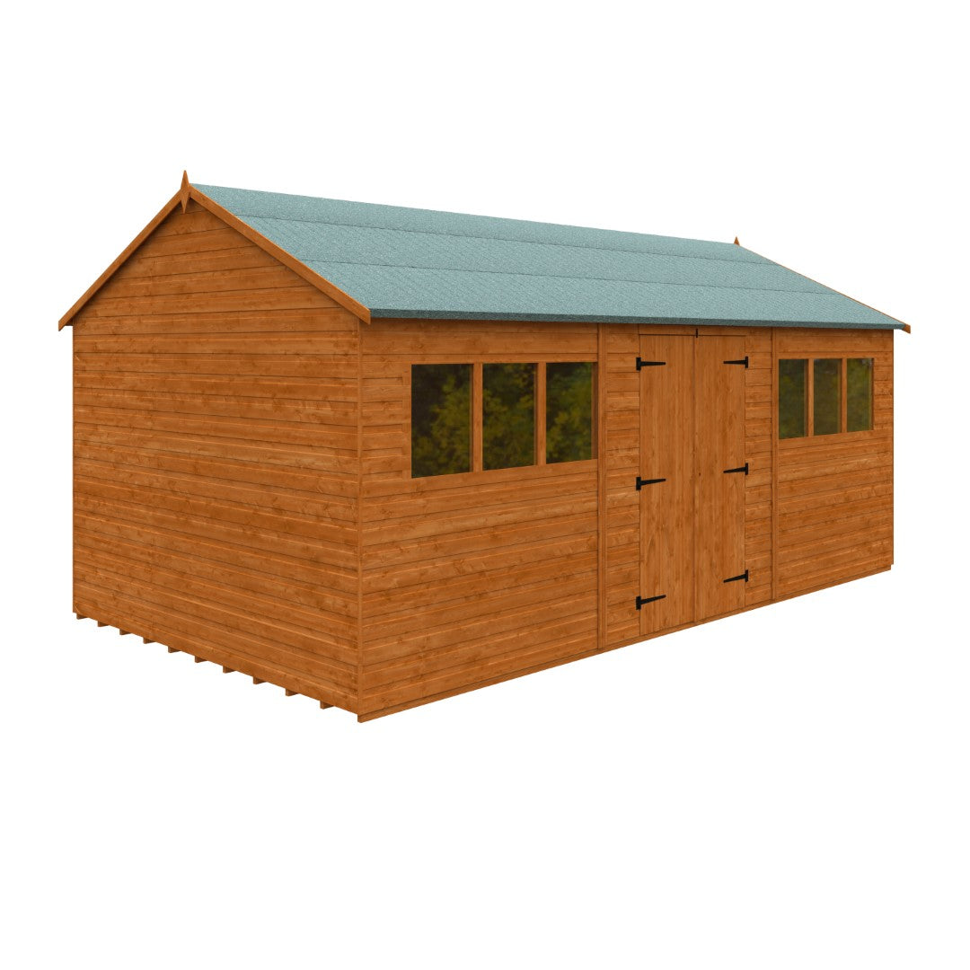 GardenArch 18x10 Workman Apex Wooden Shed