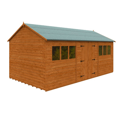 GardenArch 18x10 Workman Apex Wooden Shed