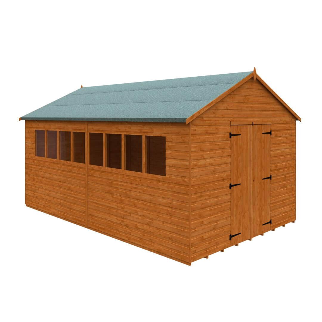 GardenArch 16x10 Xl Workshop Wooden Shed