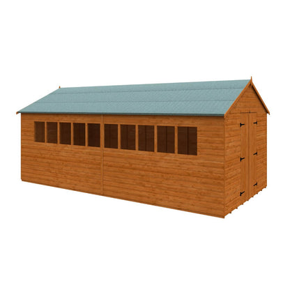 GardenArch 20x10 Xl Workshop Wooden Shed