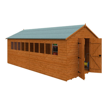 GardenArch 20x10 Xl Workshop Wooden Shed