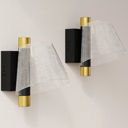 HOMCOM Led Wall Lamp 2 Pack, 5W Modern Indoor Starry Wall Light, Colour Temperature Adjustable 3000K/4000K/6500K, for Bedroom, Living Room, Hallway, Stairs, Black