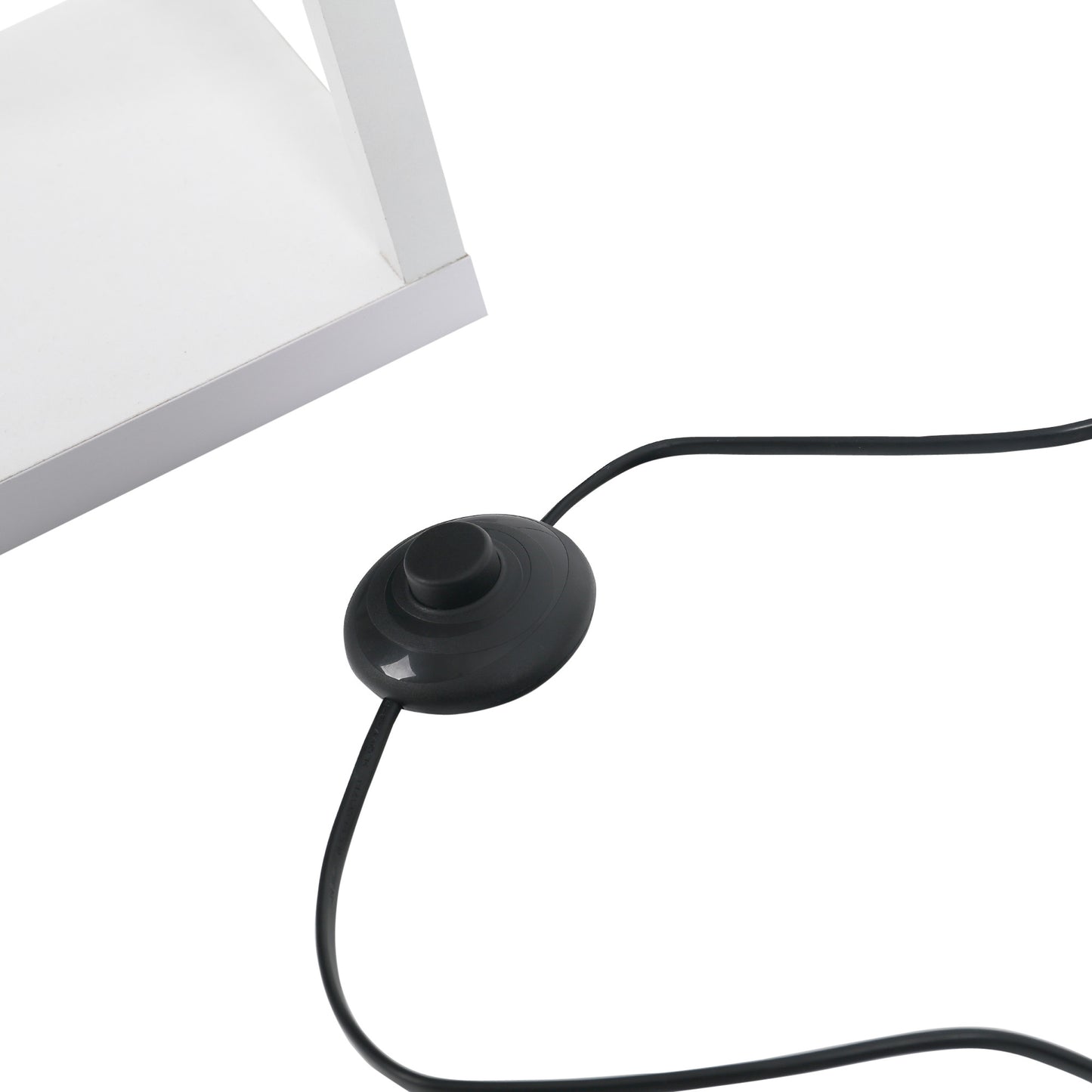 HOMCOM Standing Lamp, Floor Light with 4-Tier Storage Shelf, Reading Standing Lamp White