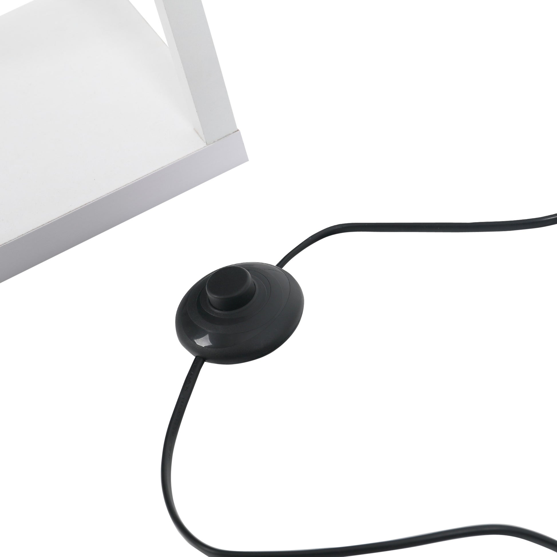 HOMCOM Standing Lamp, Floor Light with 4-Tier Storage Shelf, Reading Standing Lamp White