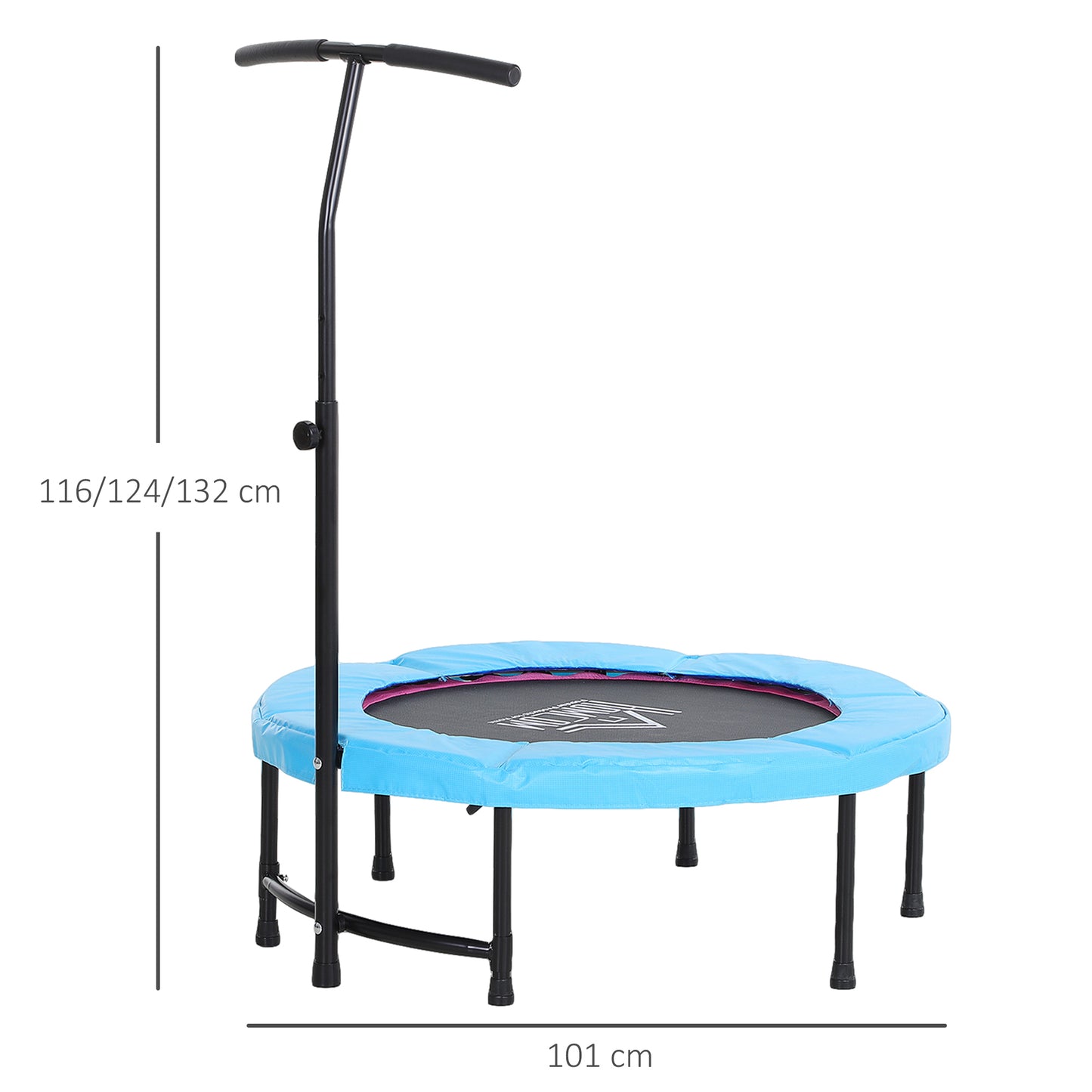 HOMCOM Trampoline Rebounder Adjustable Jumper, 40"-Blue