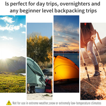 Outsunny 5 Man Camping Tent Camping Gazebo Garden Tent with Rainfly 3 Rooms Carry Bag