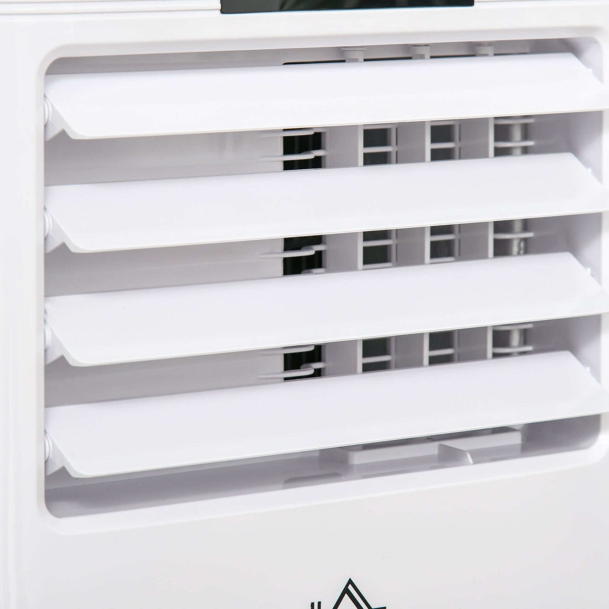 HOMCOM 7000 BTU Mobile Air Conditioner Portable AC Unit for Cooling Dehumidifying Ventilating with Remote Controller, LED Display, Timer, White