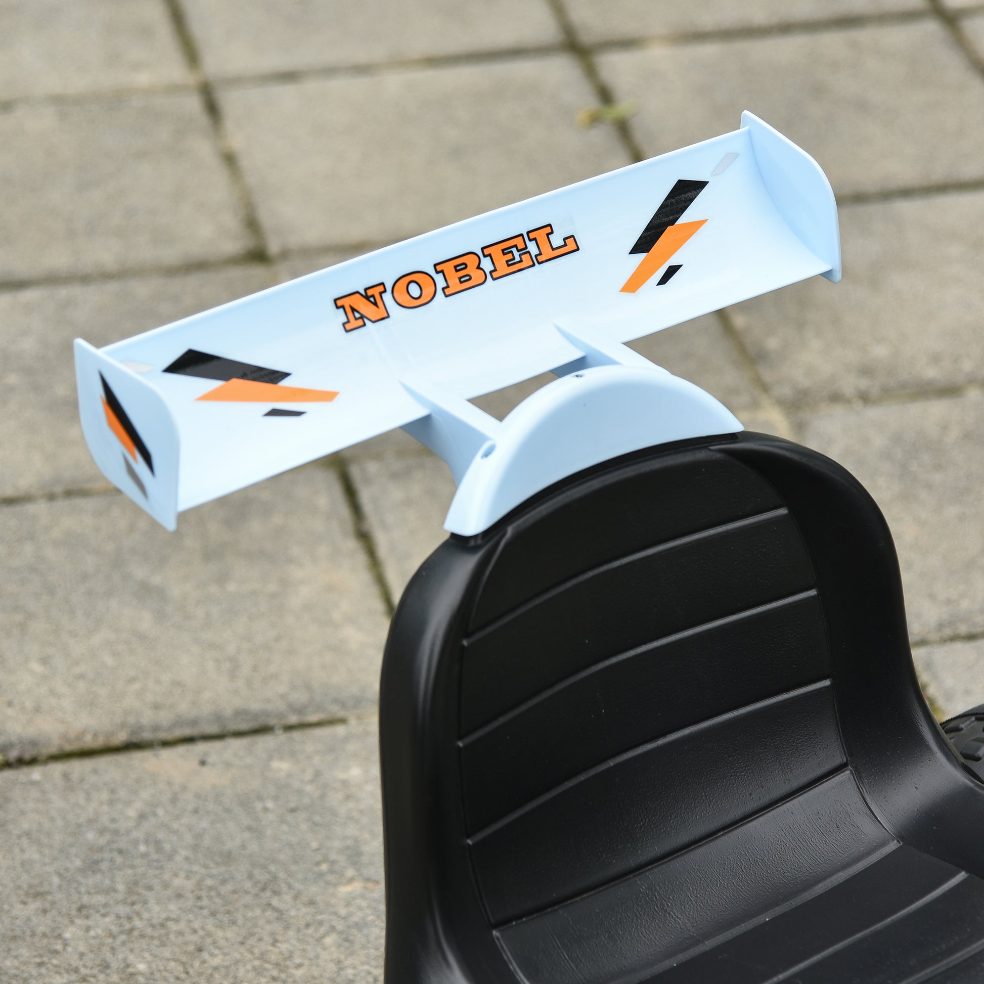 HOMCOM Kids Adjustable Seat PP Pedal Go-Kart Blue/Orange