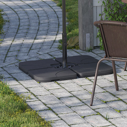 HDPE Square Water and Sand Filled Freestanding Parasol Base