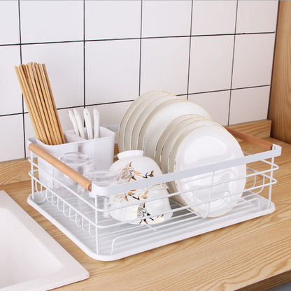 Iron Dish Drainer Drip Tray