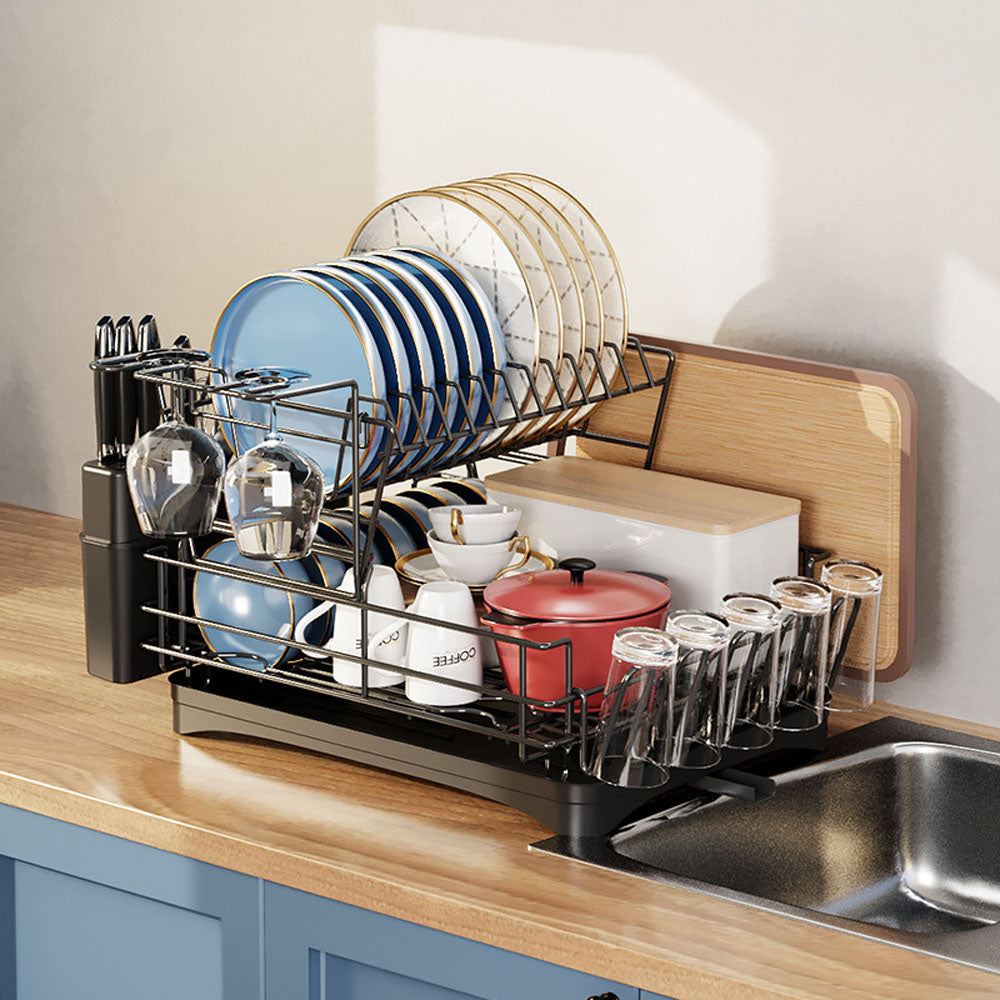 Detachabble Rack Multifunctional 2 Tier Detachable Dish Drainer Rack – GardenArch