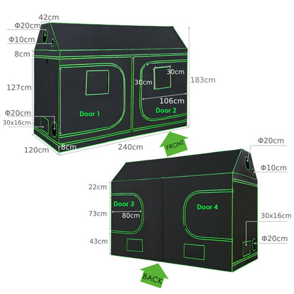 Plant Growing Tent with Growing Light for Indoor Gardening