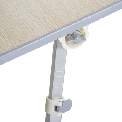 HOMCOM Foldable Laptop Stand Notebook PC Bed Table Desk Portable Height & Angle Adjustable