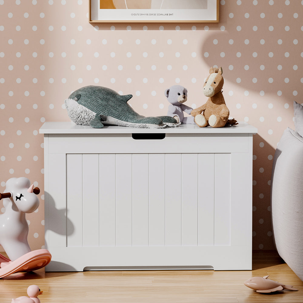 Wooden Toy Organizer with Lid