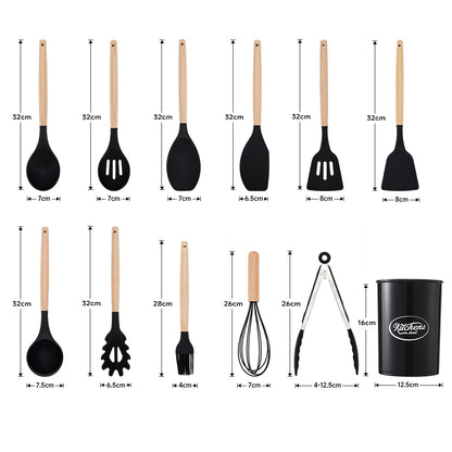 11-piece Silicone Kitchen Utensil Set