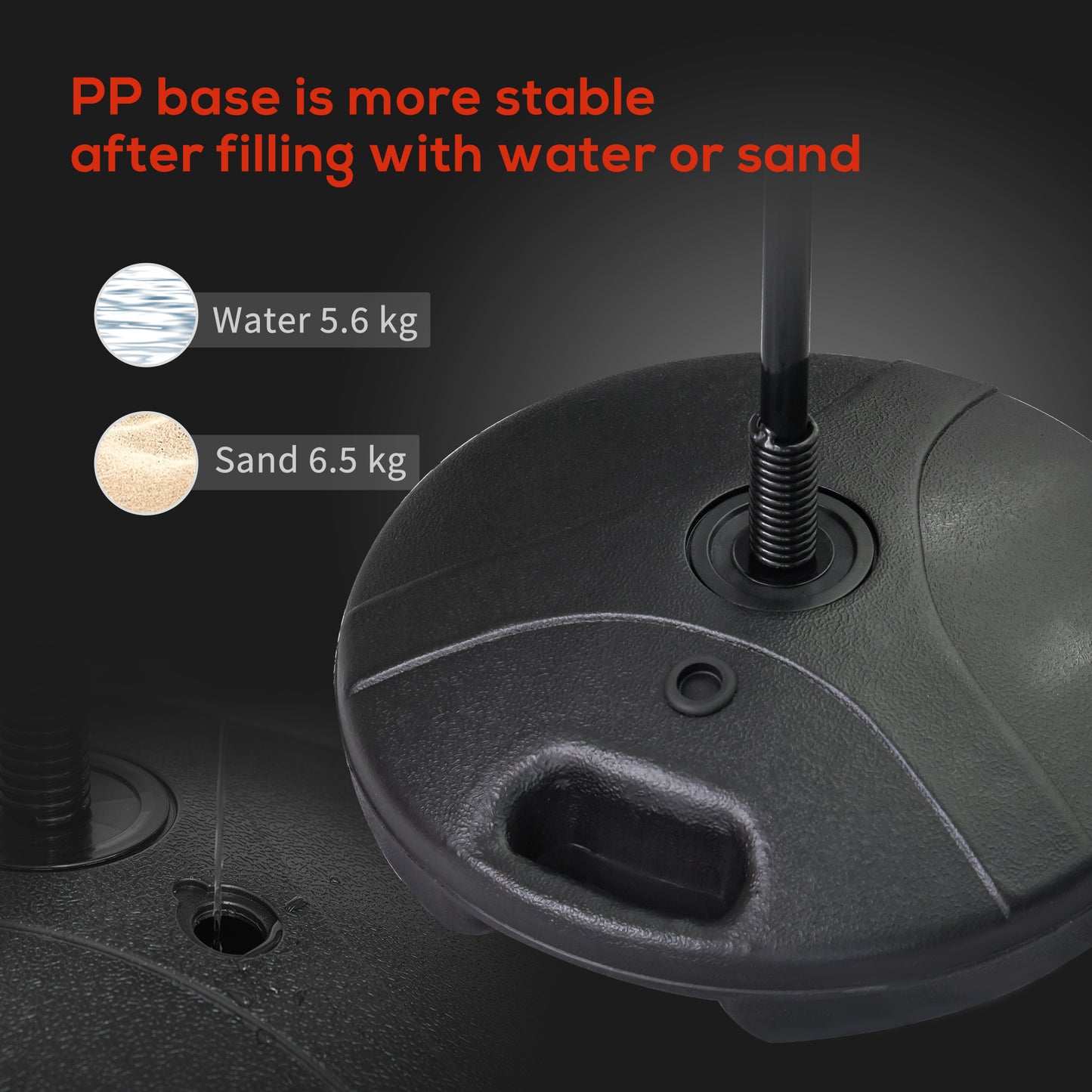 HOMCOM Boxing Punch Ball Set ?38x78-120cm Fighting Game 360 Degree Rebound Spring PP PVC Adjustable Teenager
