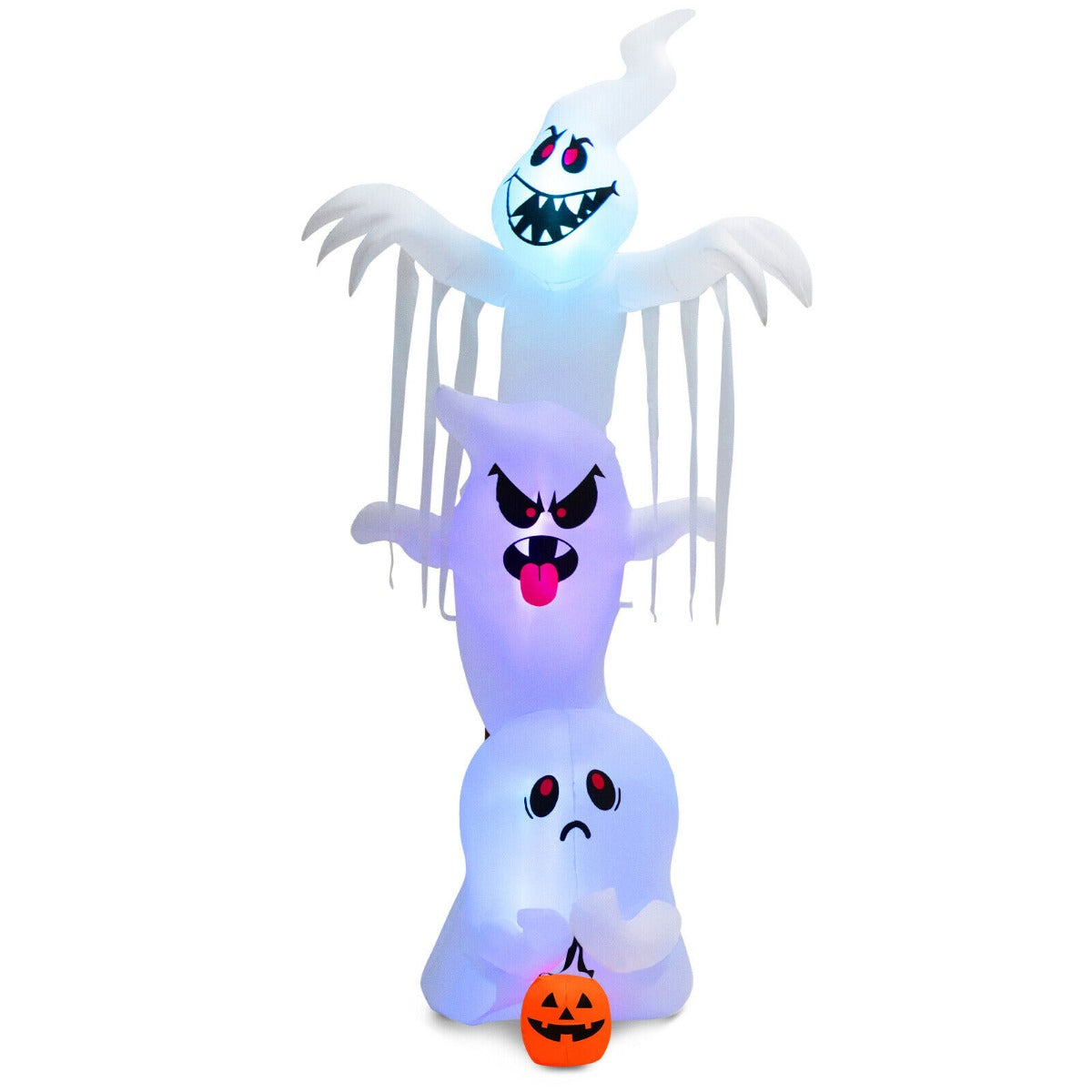Giant Inflatable Halloween Ghost with Built-in Lights