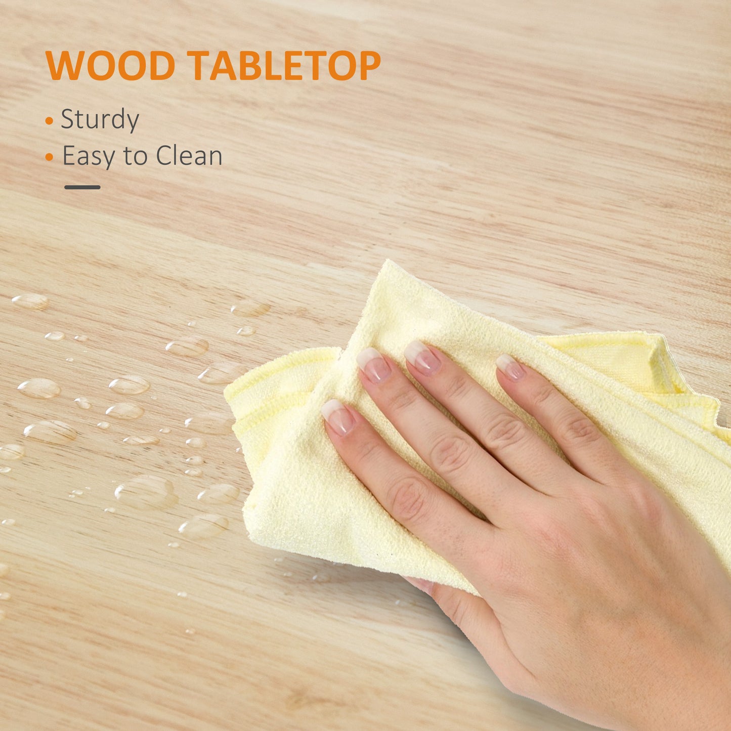 HOMCOM Compact Kitchen Trolley Utility Cart on Wheels with Open Shelf & Storage Drawer for Dining Room, Kitchen, Grey