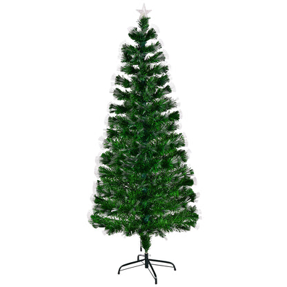 6ft Fibre Optic Christmas Tree with Top Star