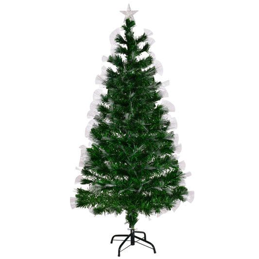 5ft Fibre Optic Christmas Tree with Top Star