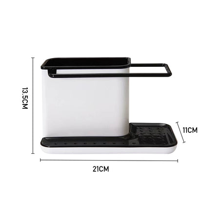 Kitchen Sponge Cloth Holder Sink Caddy Organizer