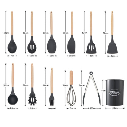 11-piece Silicone Kitchen Utensil Set