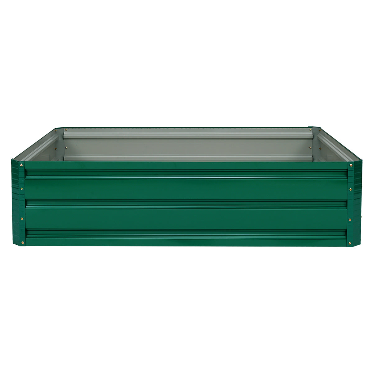 Outdoor Metal Raised Garden Bed for Vegetables Flowers Fruits Herbs-Green