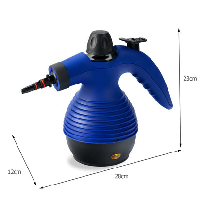 Multi-purpose Handheld Steam Cleaner with 9 Piece Accessories-Blue