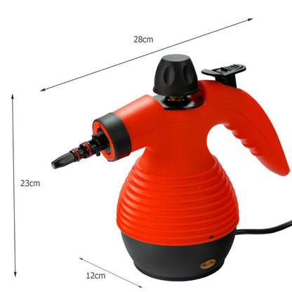 Multi-purpose Handheld Steam Cleaner with 9 Piece Accessories-Red