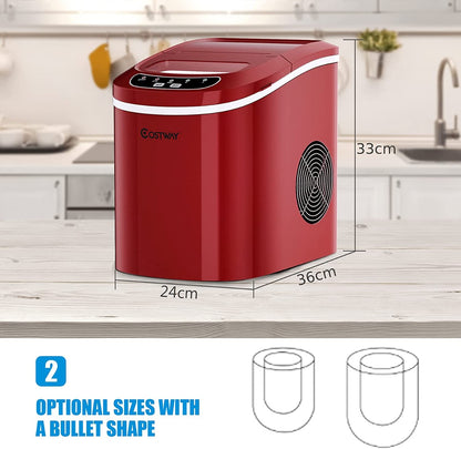 2.2ltr Automatic Electric Ice Cube Maker-Red