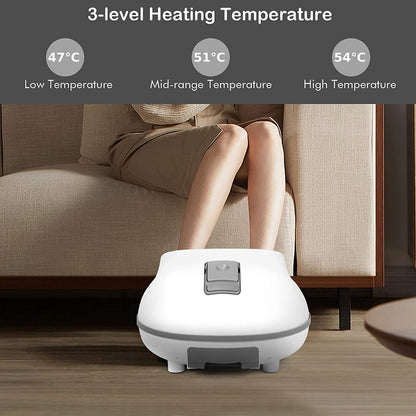 Electric Steam Foot Spa with Massager-Grey