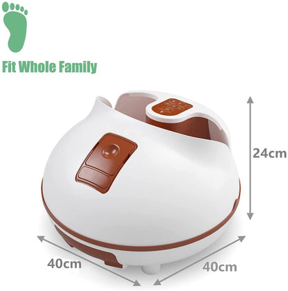 Electric Steam Foot Spa with Massager-Brown