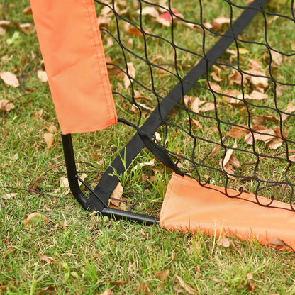 HOMCOM Tetoron Mesh Outdoor Folding Football Goal Orange